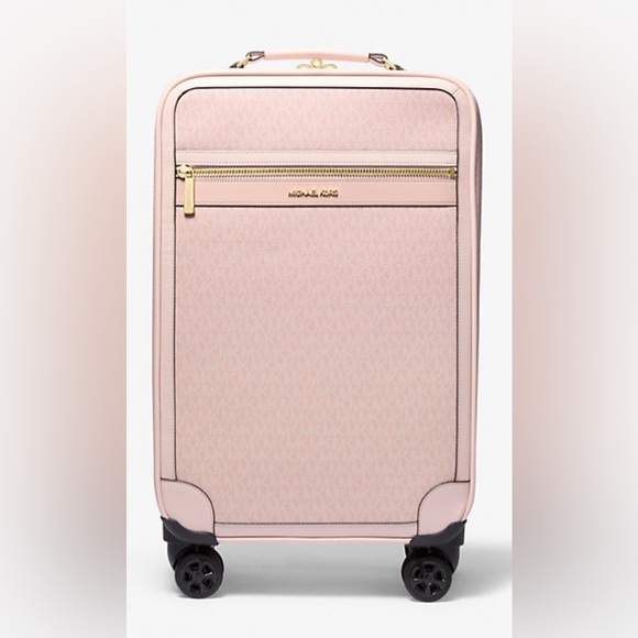 Michael Kors Small Signature Logo Suitcase in LT Powder Blush - Picture 1 of 12